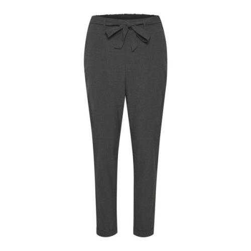 Slim-fit Trousers Kaffe , Gray , Dames