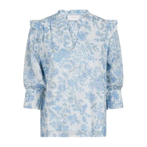 Davina Rose Field Blouse Lichtblauw Neo Noir , Blue , Dames