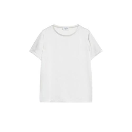 Elegant Satin T-shirt Max Mara , Beige , Dames