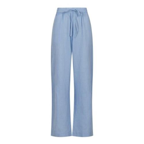 Wide Trousers Neo Noir , Blue , Dames