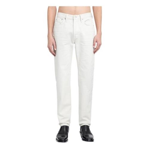 Slim Fit Stay Press Ivory Broek Tom Ford , White , Heren