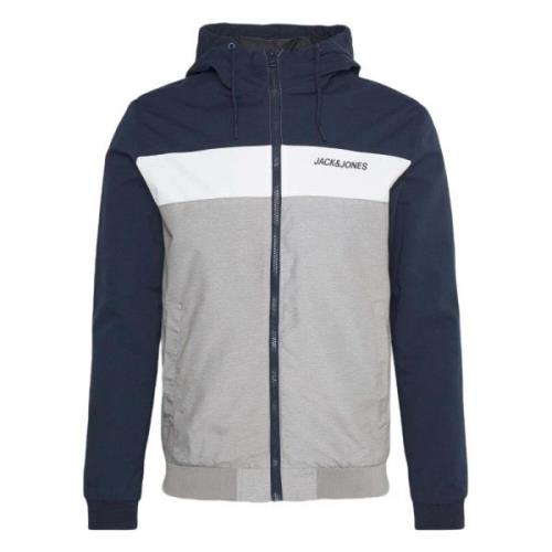 Erush Blokkerende Capuchon Bomberjack Jack & Jones , Blue , Heren