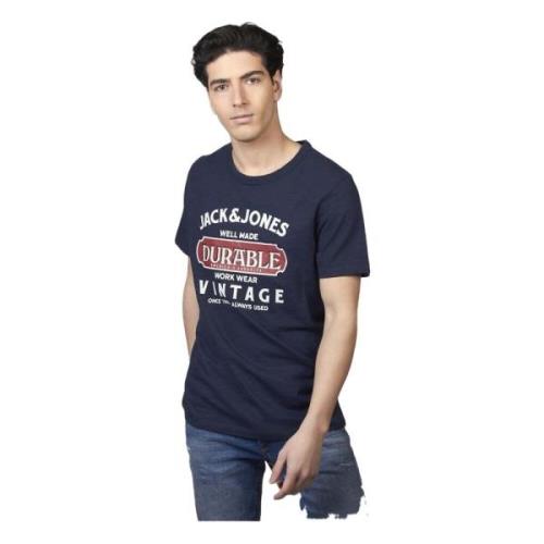 T-shirt Jack & Jones , Blue , Heren