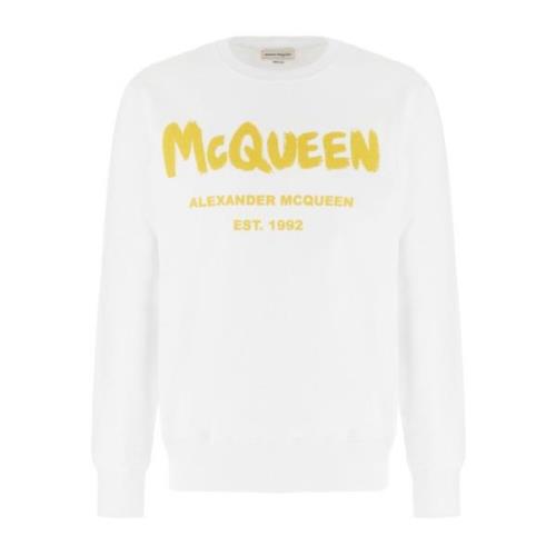 Stijlvolle Sweatshirt voor Mannen en Vrouwen Alexander McQueen , White...