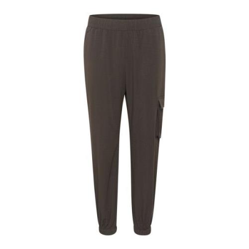 Cargo-geïnspireerde Joggingbroek Kaffe , Brown , Dames