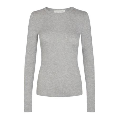 Zachte en Comfortabele Grijze Melange Blouse Sofie Schnoor , Gray , Da...