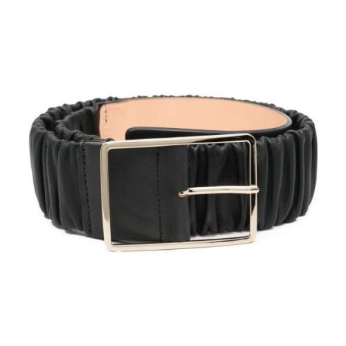 Leren Riem Mabel AGL , Black , Dames