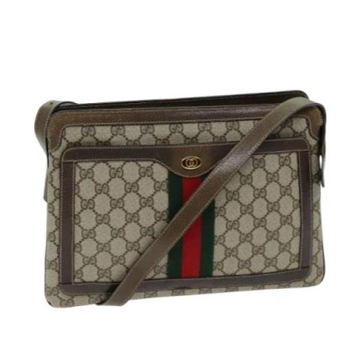 Pre-owned Leather gucci-bags Gucci Vintage , Beige , Dames