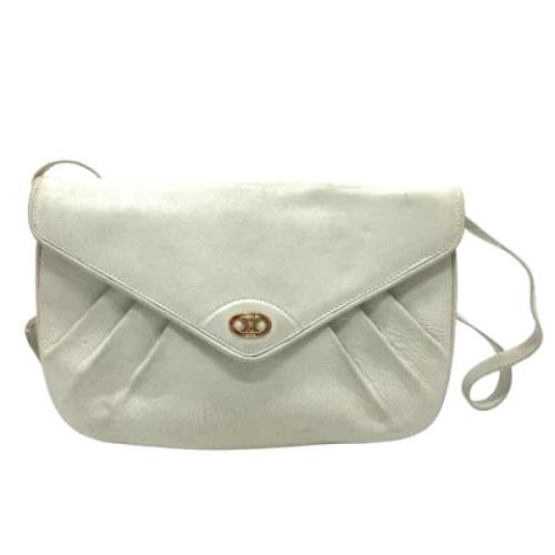 Pre-owned Leather celine-bags Celine Vintage , White , Dames