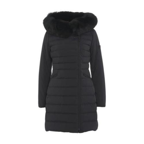 Zwarte Jas Aw24 Damesmode Peuterey , Black , Dames