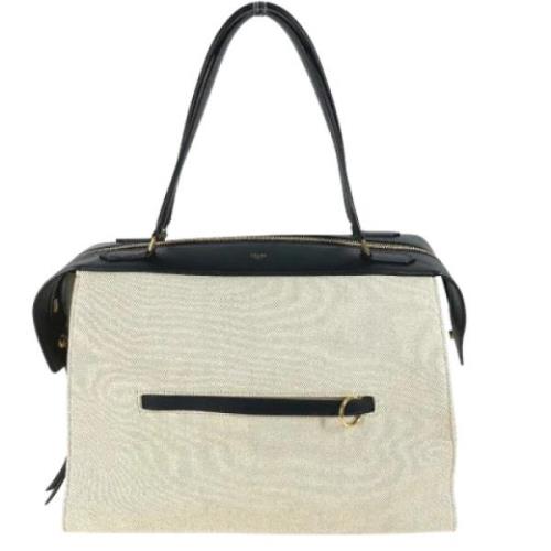 Pre-owned Leather celine-bags Celine Vintage , White , Dames