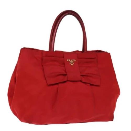 Pre-owned Nylon totes Prada Vintage , Red , Dames