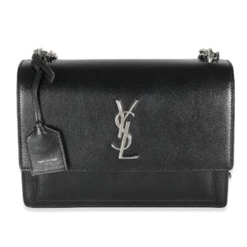 Pre-owned Leather shoulder-bags Yves Saint Laurent Vintage , Black , D...