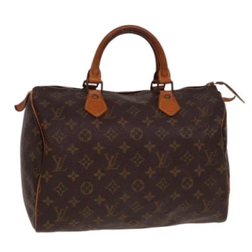 Pre-owned Canvas handbags Louis Vuitton Vintage , Brown , Dames