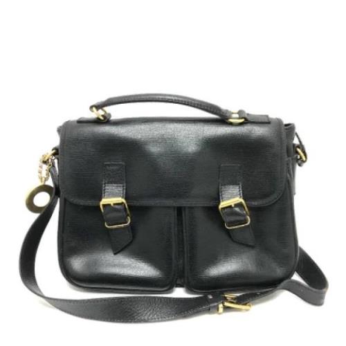 Pre-owned Leather celine-bags Celine Vintage , Black , Dames