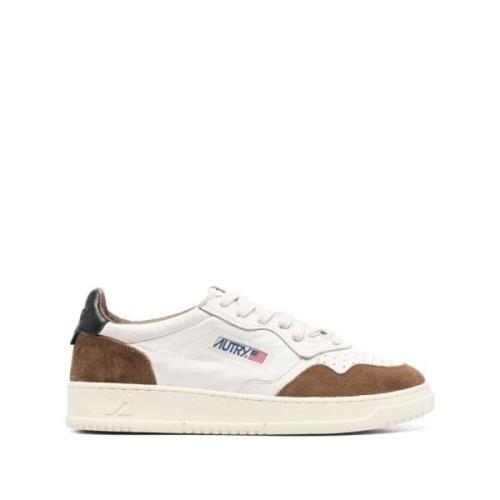 Medalist Lage Leren Suède Sneakers Autry , Brown , Heren