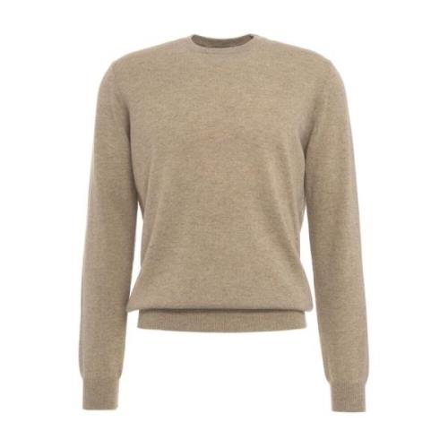 Bruine Gebreide Kleding Aw24 Gender , Beige , Heren