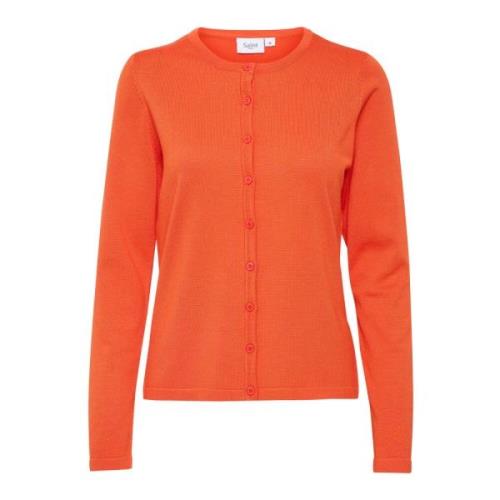 Cardigans Saint Tropez , Orange , Dames