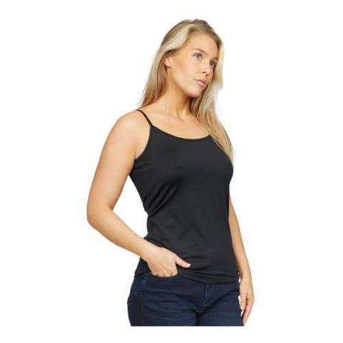 Zwart Nappas Top & T-Shirt 2-Biz , Black , Dames