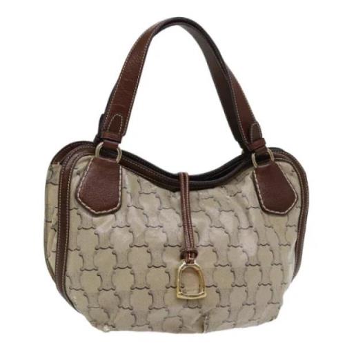 Pre-owned Canvas handbags Celine Vintage , Brown , Dames