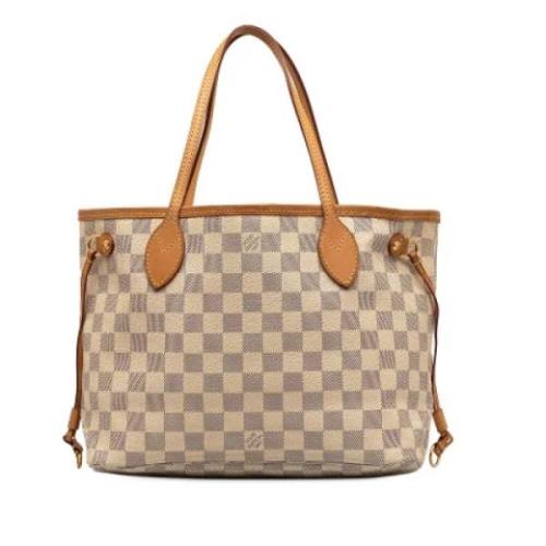 Pre-owned Canvas louis-vuitton-bags Louis Vuitton Vintage , White , Da...