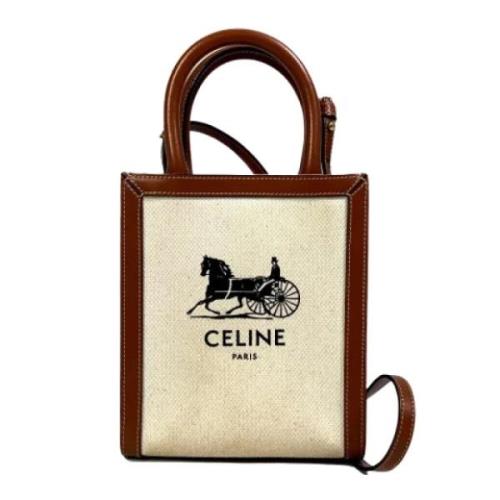 Pre-owned Canvas celine-bags Celine Vintage , Beige , Dames