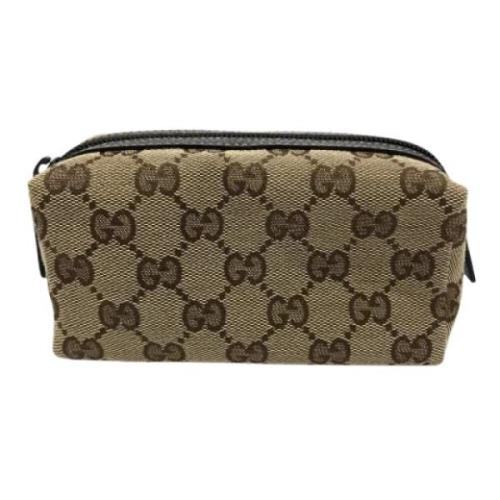 Pre-owned Canvas gucci-bags Gucci Vintage , Brown , Dames