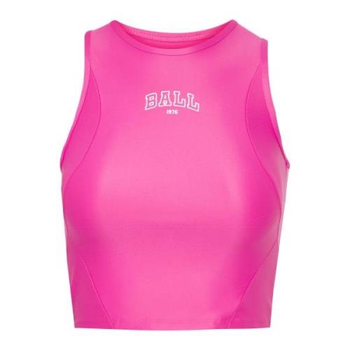 Heldere roze sportieve top Ball , Pink , Dames