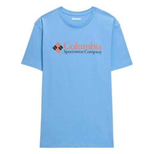 CSC Basic Logo™ Korte Mouw T-shirt Columbia , Blue , Heren