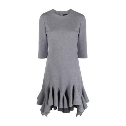 Gerimpelde Zoom Midi Jurk Givenchy , Gray , Dames