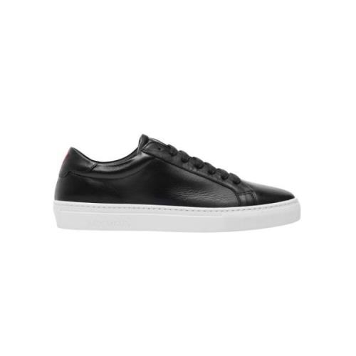 Theodor Leren Sneakers Les Deux , Black , Heren