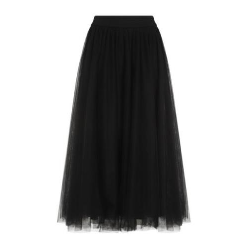 Zwarte Tule Rok Fabiana Filippi , Black , Dames