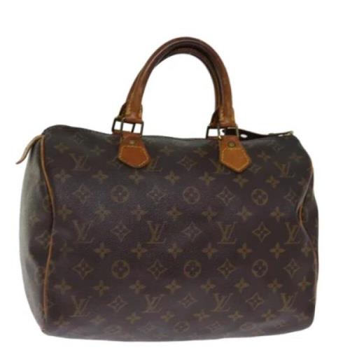 Pre-owned Canvas handbags Louis Vuitton Vintage , Brown , Dames