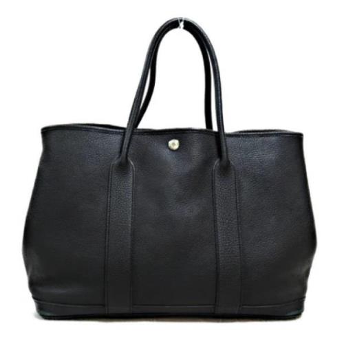 Pre-owned Leather handbags Hermès Vintage , Black , Dames