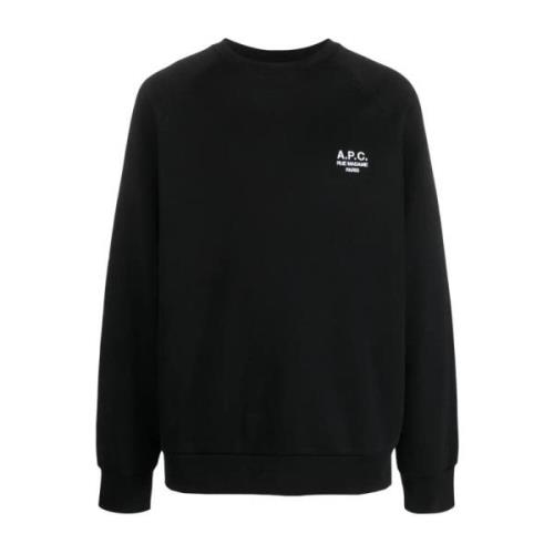 Geborduurde Milton Sweatshirt A.p.c. , Black , Heren