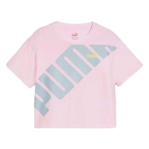 Power Youth Short Length Tee T-shirt Puma , Pink , Dames