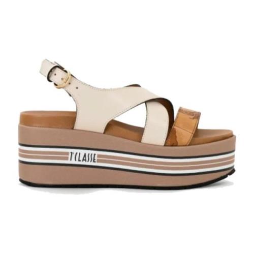 Platform Sandaal Room Cross Strap Alviero Martini 1a Classe , Multicol...