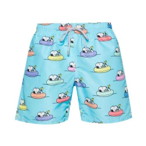 Chillin Snoopy Zwemshorts MC2 Saint Barth , Blue , Heren