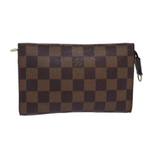 Pre-owned Canvas pouches Louis Vuitton Vintage , Brown , Dames