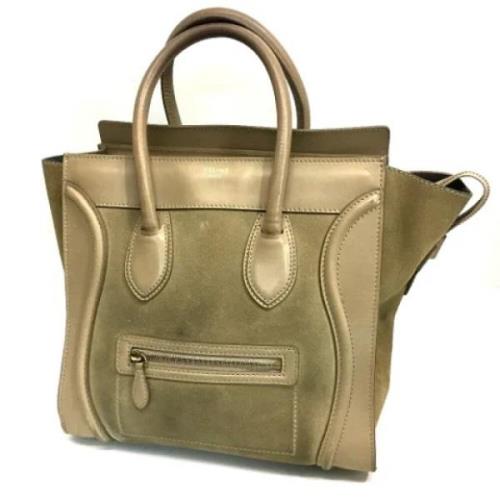 Pre-owned Leather celine-bags Celine Vintage , Beige , Dames