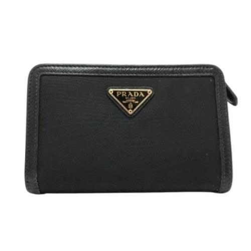 Pre-owned Leather wallets Prada Vintage , Black , Dames