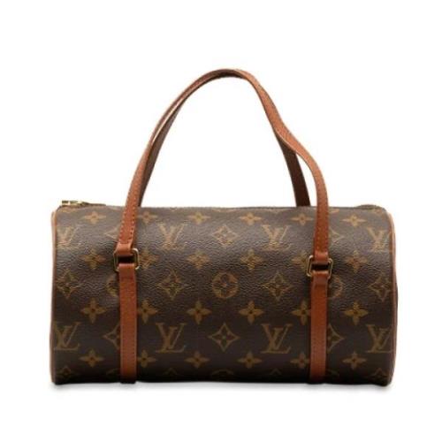 Pre-owned Canvas handbags Louis Vuitton Vintage , Brown , Dames