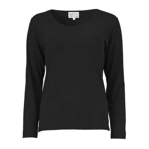 Long Sleeve Tops Masai , Black , Dames