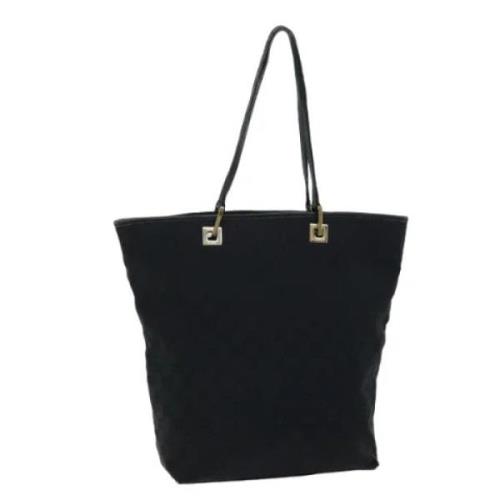 Pre-owned Canvas totes Gucci Vintage , Black , Dames