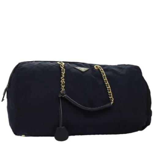 Pre-owned Nylon travel-bags Prada Vintage , Blue , Dames