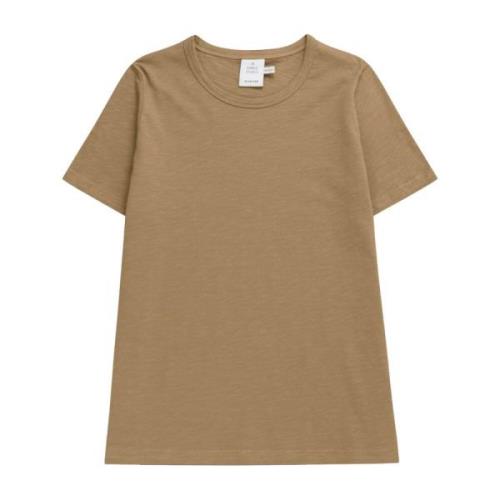 Basis T-shirt Kameel Munthe , Brown , Dames