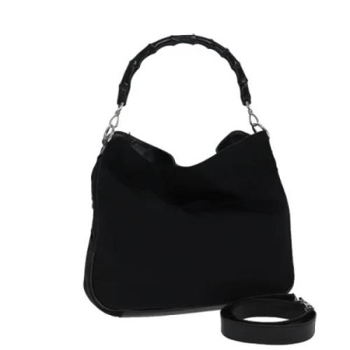 Pre-owned Nylon handbags Gucci Vintage , Black , Dames