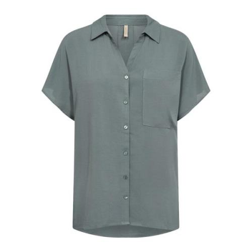 Short Sleeve Shirts Soyaconcept , Gray , Dames