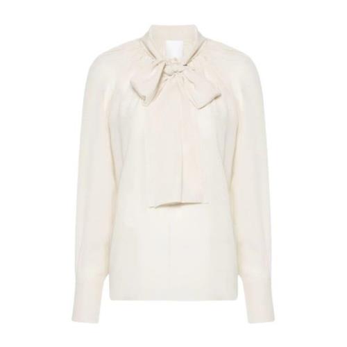 Knoop Kraag Blouse Givenchy , Beige , Dames