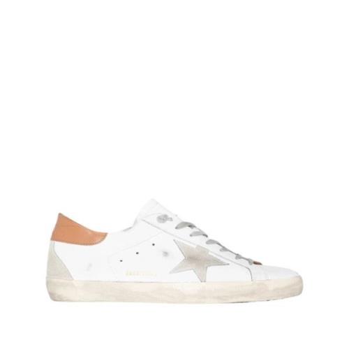 Super Star Leren Sneakers Golden Goose , White , Heren